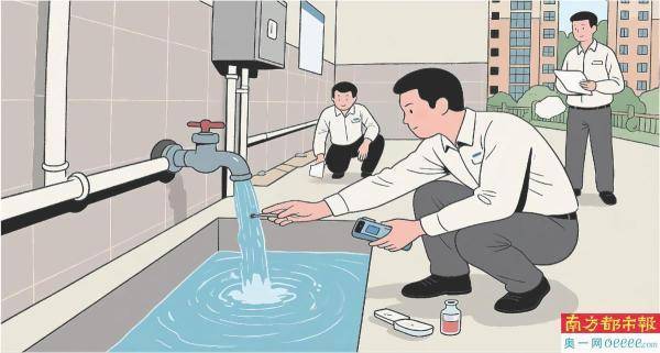 龙华一小区二次供水 现场测了 达标:二次供水设备